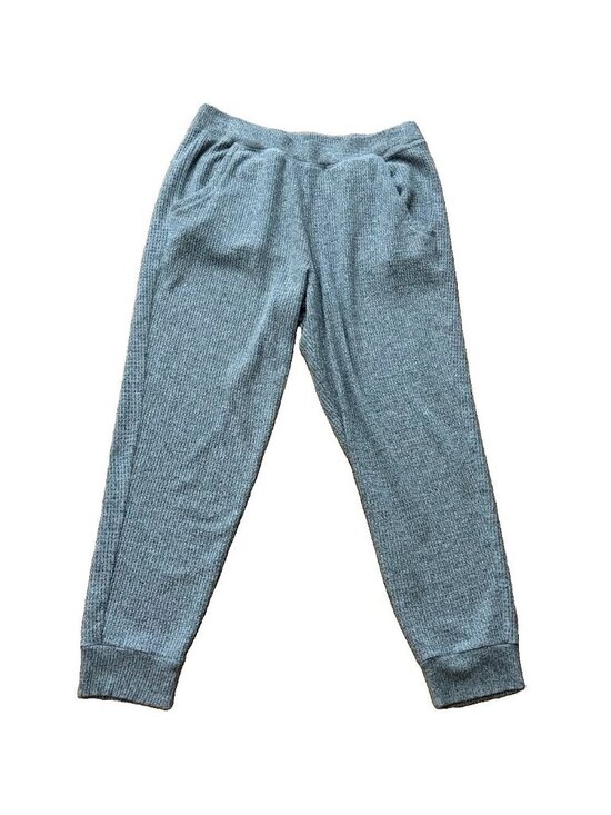 aerie Pants - Aerie Gray Size Large Elastic Waist Waffle Jogger Loungewear Relaxed Casual